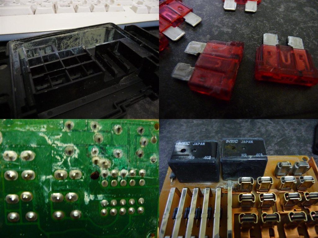 カワサキ バリオス 鶴ちゃんさん のクチコミ掲示板投稿画像・写真「ジャンクションボックスの中が粉にまみれてるんですが