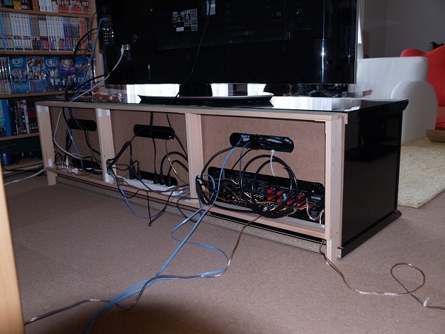 価格 Com Tv台裏 自作のカバー 東芝 Regza 55zx9000 55インチ じゃいのすけさん のクチコミ掲示板投稿画像 写真 Regza 55zx9000の設置について