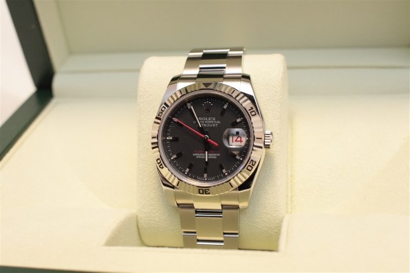 ロレックス 116264 デイトジャスト ターノグラフ 自動巻き（ブラック