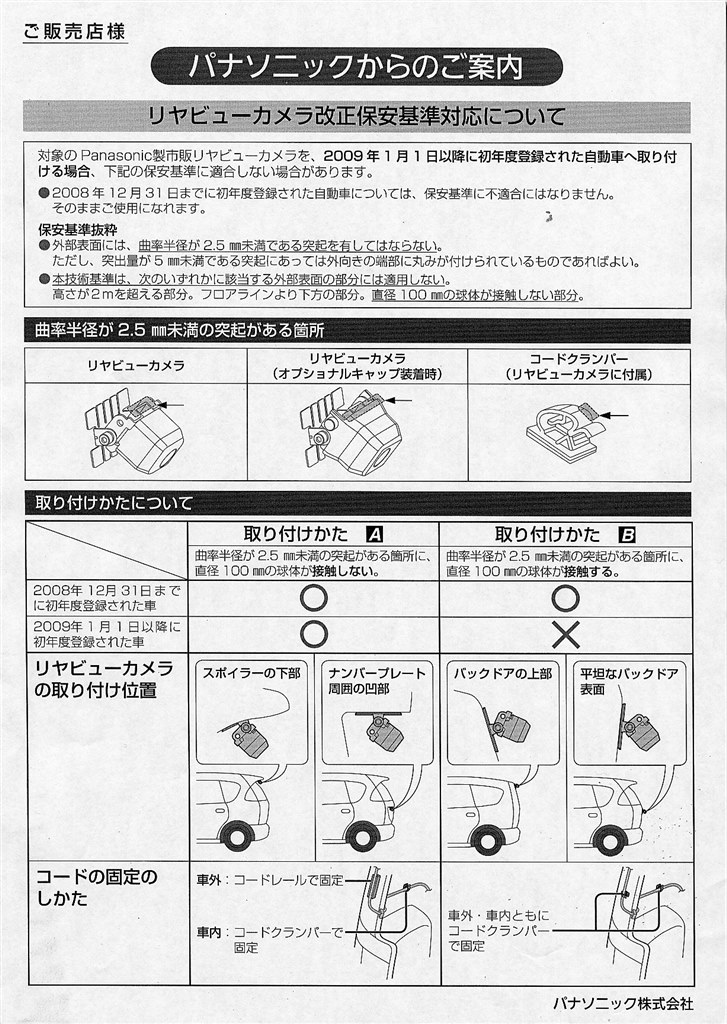 ナンバー プレート 安い カメラ 車検