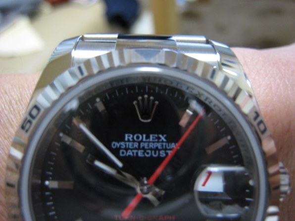 ロレックス 116264 デイトジャスト ターノグラフ 自動巻き（ブラック