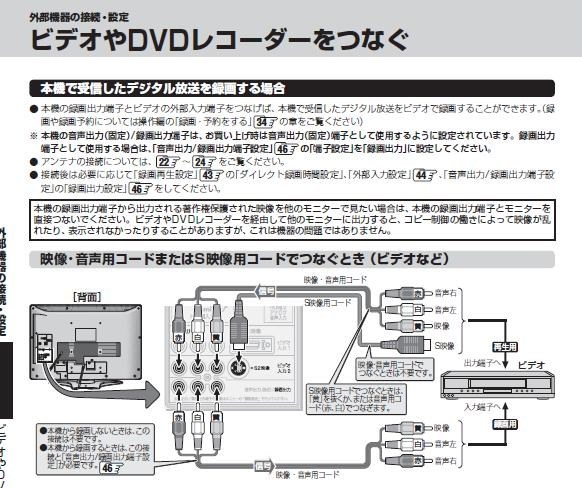 録画出力について』 東芝 REGZA 26R9000 [26インチ] のクチコミ掲示板 