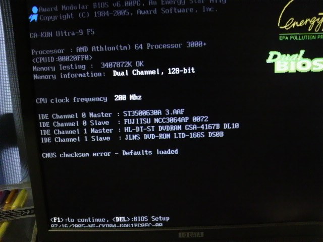 起動しないトラブル 先日のwindows Update後 Gigabyte Ga K8ns Ultra 939 のクチコミ掲示板 価格 Com