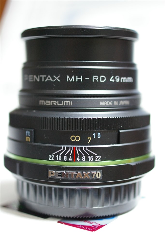 フードの傾き』 ペンタックス smc PENTAX-DA 70mmF2.4 Limited