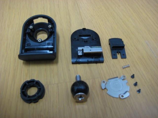 付属のクレードルを加工してバイクに取り付けてみました。』 SONY nav
